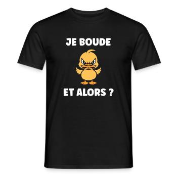 Ich ziehe um, na und? - Männer T-Shirt - Schwarz - Vorne - AI Model Male 178 light (178cm)