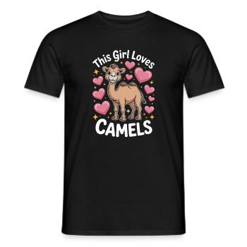 Kamele Spruch Lustiges Kamele Geschenk - Männer T-Shirt - Schwarz - Vorne - AI Model Male 178 light (178cm)