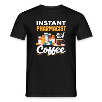 Apotheker Pharmazeutisch-technischer - Männer T-Shirt - Schwarz - Vorne - AI Model Male 178 light (178cm)