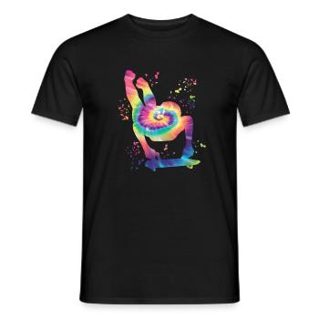 Skeleton Bobsleigh Winter Sports Sled - Männer T-Shirt - Schwarz - Vorne - AI Model Male 178 light (178cm)