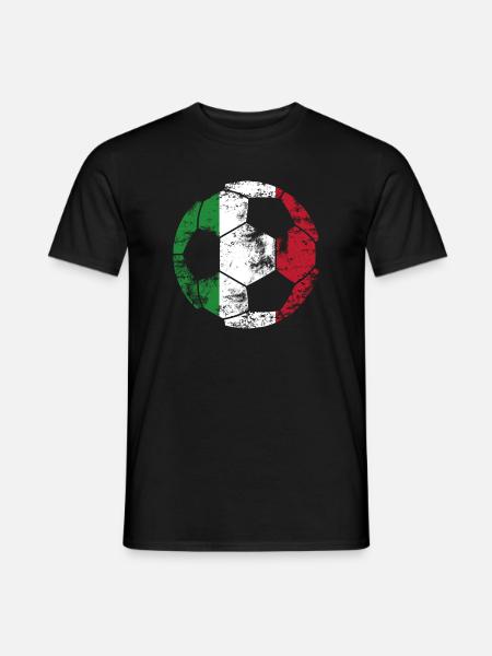 Italy Football - Vintage - Men's T-Shirt - black