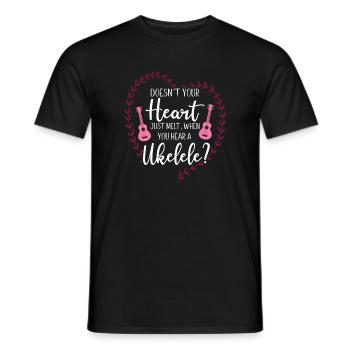 Le ukulélé hawaïen n’est pas ton - T-shirt homme - noir - Devant - AI Model Male 178 light (178cm)
