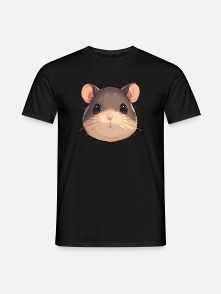 Ratten Ratte - Männer T-Shirt - Schwarz