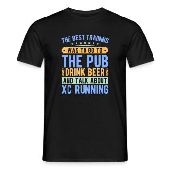 Funny XC Running Gift XC Runner Edition - Men's T-Shirt - black - Front - AI Model Male 178 light (178cm)