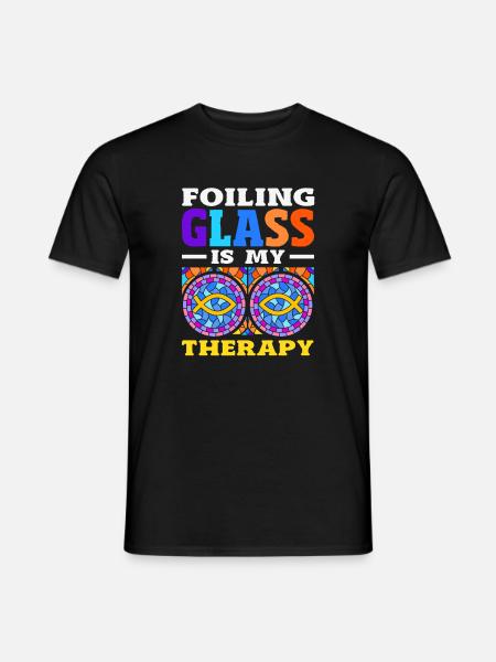 Buntglas-kunst Buntglas-künstler - Männer T-Shirt - Schwarz