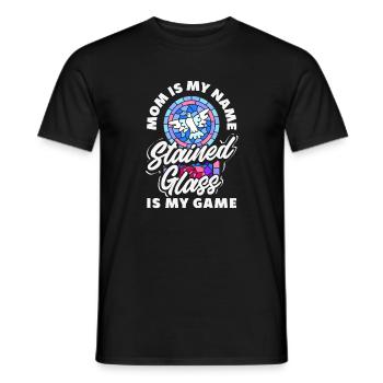 Art du vitrail Artiste du vitrail - T-shirt homme - noir - Devant - AI Model Male 178 light (178cm)