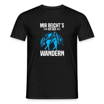 Mir reicht’s ich geh wandern - Männer T-Shirt - Schwarz - Vorne - AI Model Male 178 light (178cm)