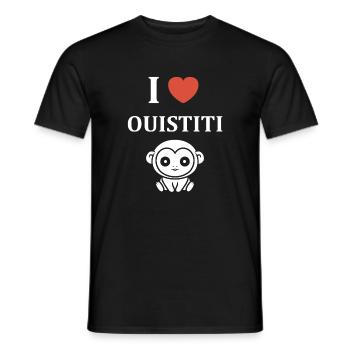 ouistiti - T-shirt homme - noir - Devant - AI Model Male 178 light (178cm)