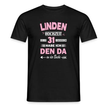 31 ans de relation Anniversaire de mariage - T-shirt homme - noir - Devant - AI Model Male 178 light (178cm)