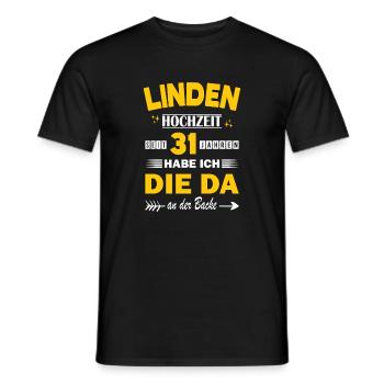 31 ans de relation Anniversaire de mariage - T-shirt homme - noir - Devant - AI Model Male 178 light (178cm)