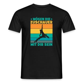 Que les spectateurs soient avec vous, artistes de cirque - T-shirt homme - noir - Devant - AI Model Male 178 light (178cm)
