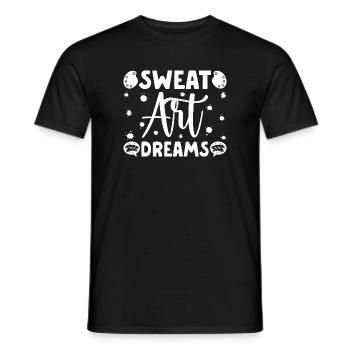 Funny Art Painter Sweat Art Dreams Drawing Gifts - Men's T-Shirt - black - Front - AI Model Male 178 light (178cm)
