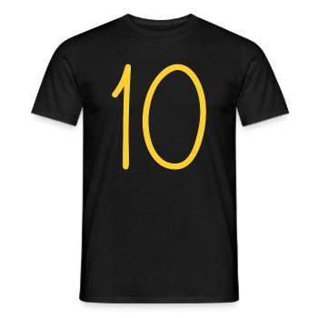 10 - T-shirt homme - noir - Devant - AI Model Male 178 light (178cm)