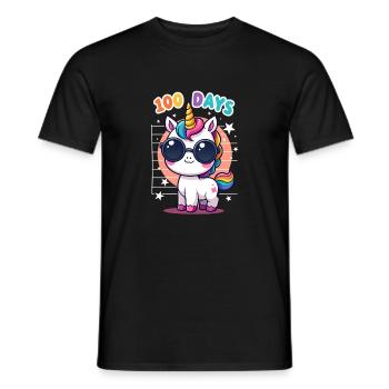 100th Day Of School 100 Day Of School Kids - Men's T-Shirt - black - Front - AI Model Male 178 light (178cm)