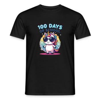 100th Day Of School 100 Day Of School Kids - Men's T-Shirt - black - Front - AI Model Male 178 light (178cm)