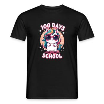 100th Day Of School 100 Day Of School Kids - Men's T-Shirt - black - Front - AI Model Male 178 light (178cm)