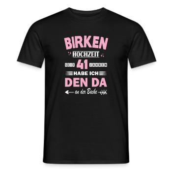 41 Jahre Beziehung Jahrestag Hochzeitstag - Männer T-Shirt - Schwarz - Vorne - AI Model Male 178 light (178cm)