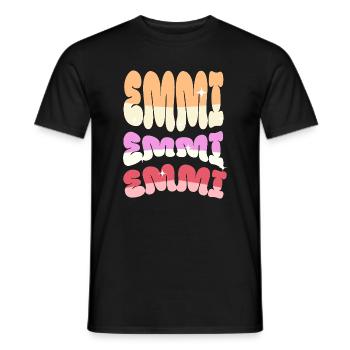 Emmi Emmely Emeli Emmeli - Men's T-Shirt - black - Front - AI Model Male 178 light (178cm)