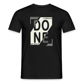 Done 2026 – Training completed design - Men's T-Shirt - black - Front - AI Model Male 178 light (178cm)