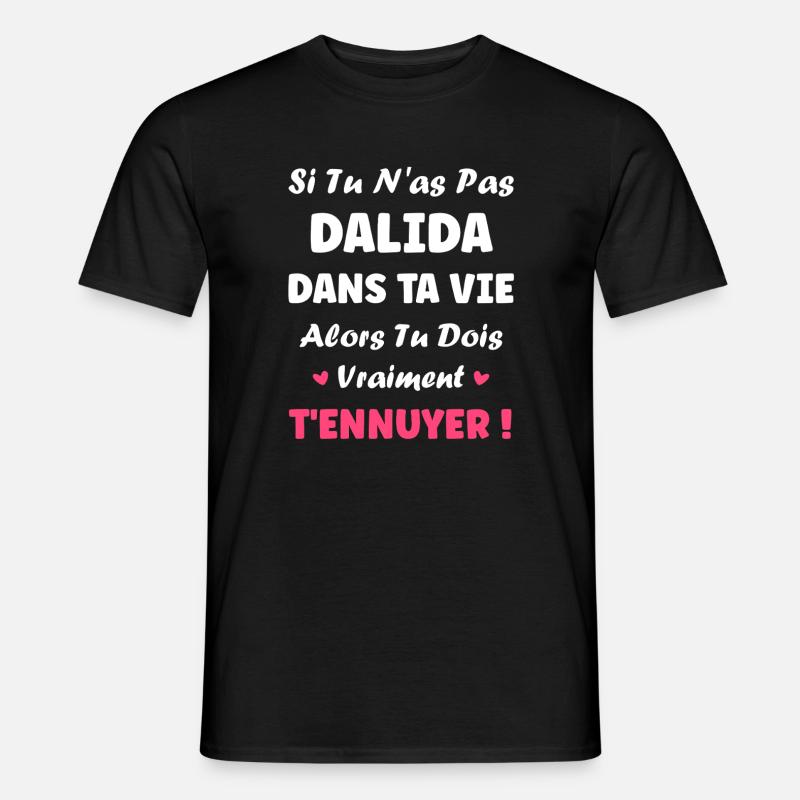 Dalida - Männer T-Shirt - Schwarz