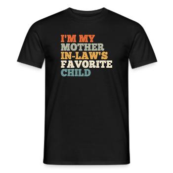 Stepmother's favorite child - Men's T-Shirt - black - Front - AI Model Male 178 light (178cm)