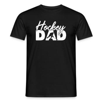 Hockey-Papa wie ein normaler Vater, nur coolere Kunst - Männer T-Shirt - Schwarz - Vorne - AI Model Male 178 light (178cm)