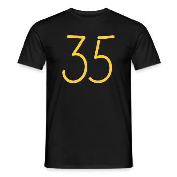 35 - T-shirt homme - noir - Devant - AI Model Male 178 light (178cm)