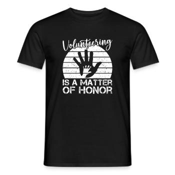 Social Worker Quote Is A Matter Of Honor Social - Men's T-Shirt - black - Front - AI Model Male 178 light (178cm)