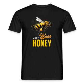 Imker Bees Make Honey Beekeeper Bee Keeper - Men's T-Shirt - black - Front - AI Model Male 178 light (178cm)