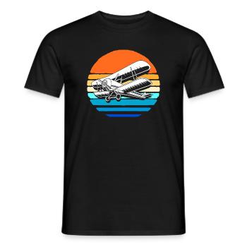 Avion modèle modèle - T-shirt homme - noir - Devant - AI Model Male 178 light (178cm)