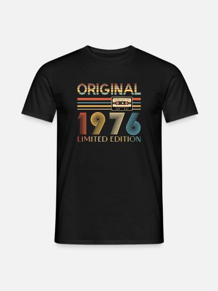 50. Geburtstag 50 Jahre Original 1976 - Männer T-Shirt - Schwarz