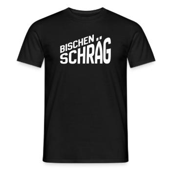 A bit weird - statement for crazy guys - Men's T-Shirt - black - Front - AI Model Male 178 light (178cm)