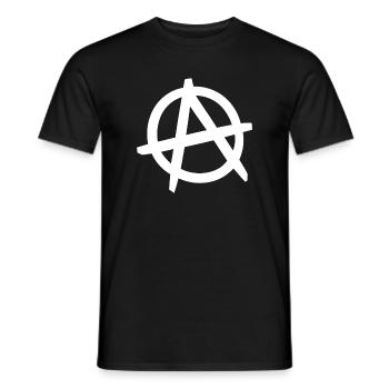 Le père couché « Anarchie » - T-shirt homme - noir - Devant - AI Model Male 178 light (178cm)