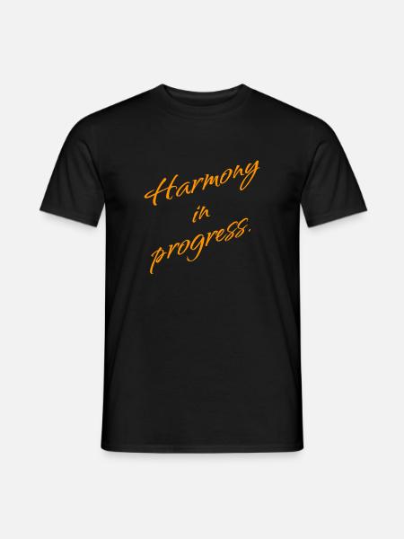 Harmony in Progress – Balance & Mindset - Männer T-Shirt - Schwarz