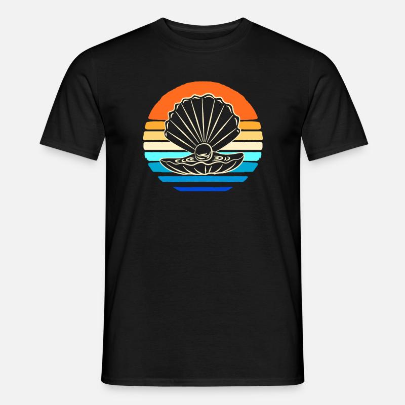 Shell collector shell - Men's T-shirt - black