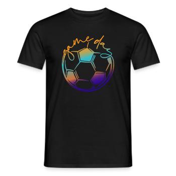Game Day | Soccer Player - Men's T-Shirt - black - Front - AI Model Male 178 light (178cm)