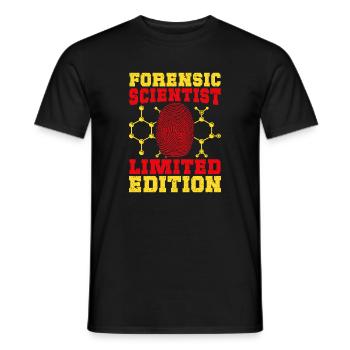 Forensic Science Major Limited Edition Forensics - Men's T-Shirt - black - Front - AI Model Male 178 light (178cm)