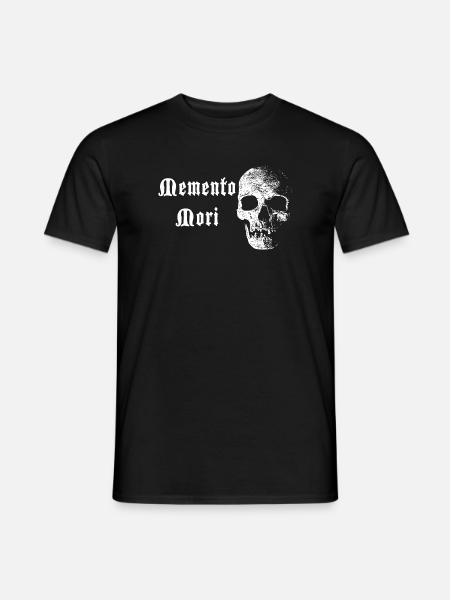 Memento Mori Skull – White Contrast - Men's T-Shirt - black