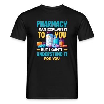 Apotheker Pharmazeutisch-technischer - Männer T-Shirt - Schwarz - Vorne - AI Model Male 178 light (178cm)
