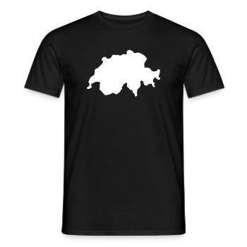 Suisse Pays Suisse - T-shirt homme - noir - Devant - AI Model Male 178 light (178cm)