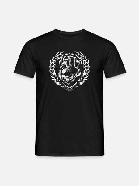 Blason en couronne de phoque - T-shirt homme - noir