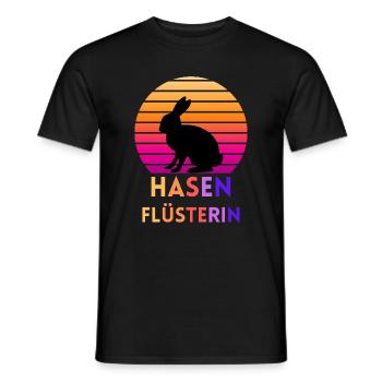 Bunny Whisperer - Men's T-Shirt - black - Front - AI Model Male 178 light (178cm)