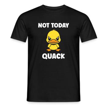 Canard Grognon Pas Aujourd'hui - T-shirt homme - noir - Devant - AI Model Male 178 light (178cm)