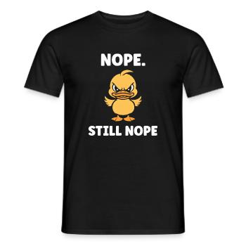Canard Rebelle Nope Encore - T-shirt homme - noir - Devant - AI Model Male 178 light (178cm)