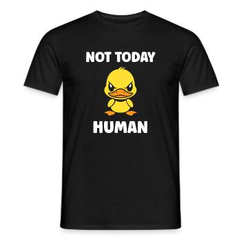 Wütende Ente Nicht heute Mensch - Männer T-Shirt - Schwarz - Vorne - AI Model Male 178 light (178cm)