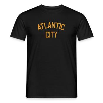 Atlantic City - Fondé en 1854 - New Jersey - États-Unis - T-shirt homme - noir - Devant - AI Model Male 178 light (178cm)