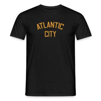 Atlantic City - Fondé en 1854 - New Jersey - États-Unis - T-shirt homme - noir - Devant - AI Model Male 178 light (178cm)