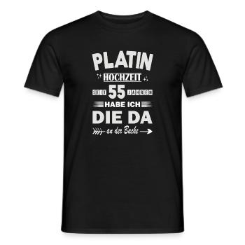 55 Jahre Beziehung Jahrestag Hochzeitstag - Männer T-Shirt - Schwarz - Vorne - AI Model Male 178 light (178cm)
