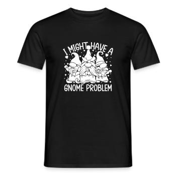 Les hommes en costume gnome ont un problème de gnome - T-shirt homme - noir - Devant - AI Model Male 178 light (178cm)