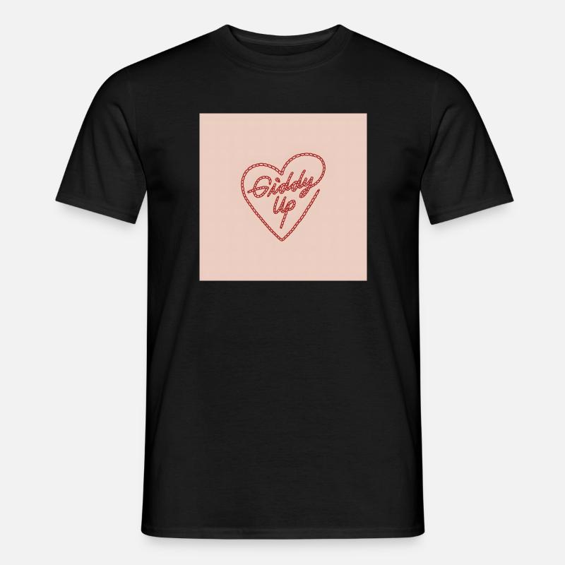 Hüb das Herz - Männer T-Shirt - Schwarz